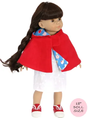 18" doll clothes patterns - CAPE (D1321)