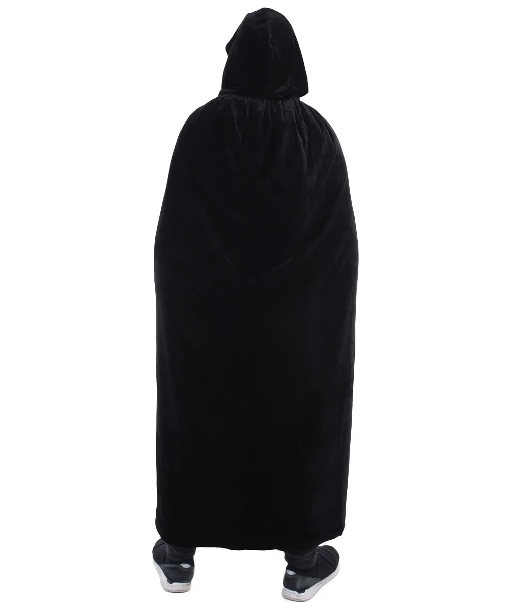 Adult Men's Vampire Cape Costume | Black Halloween Costume