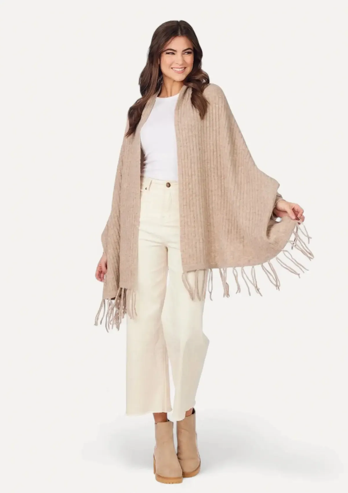 Ashby Cardigan Wrap - Tan