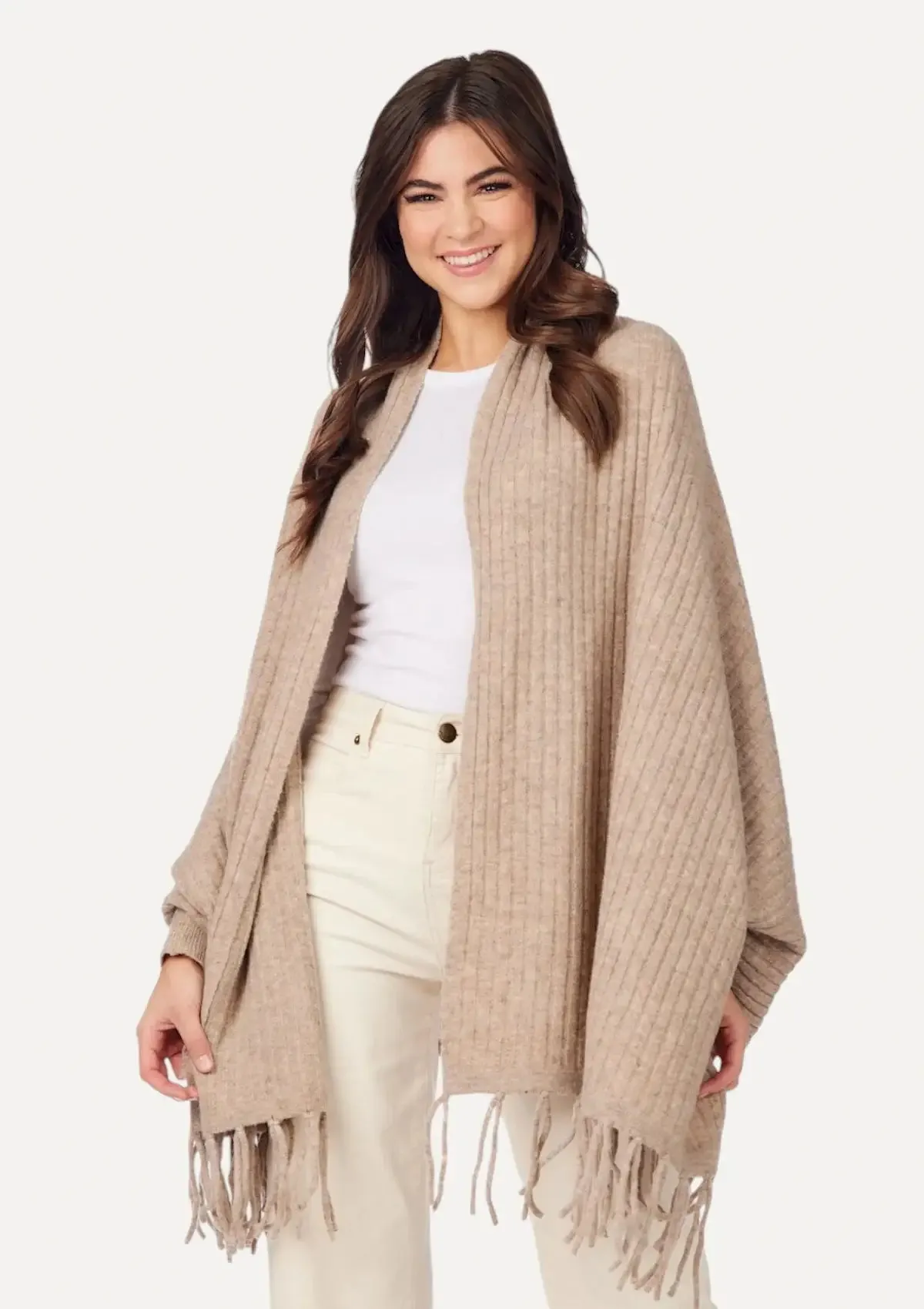 Ashby Cardigan Wrap - Tan