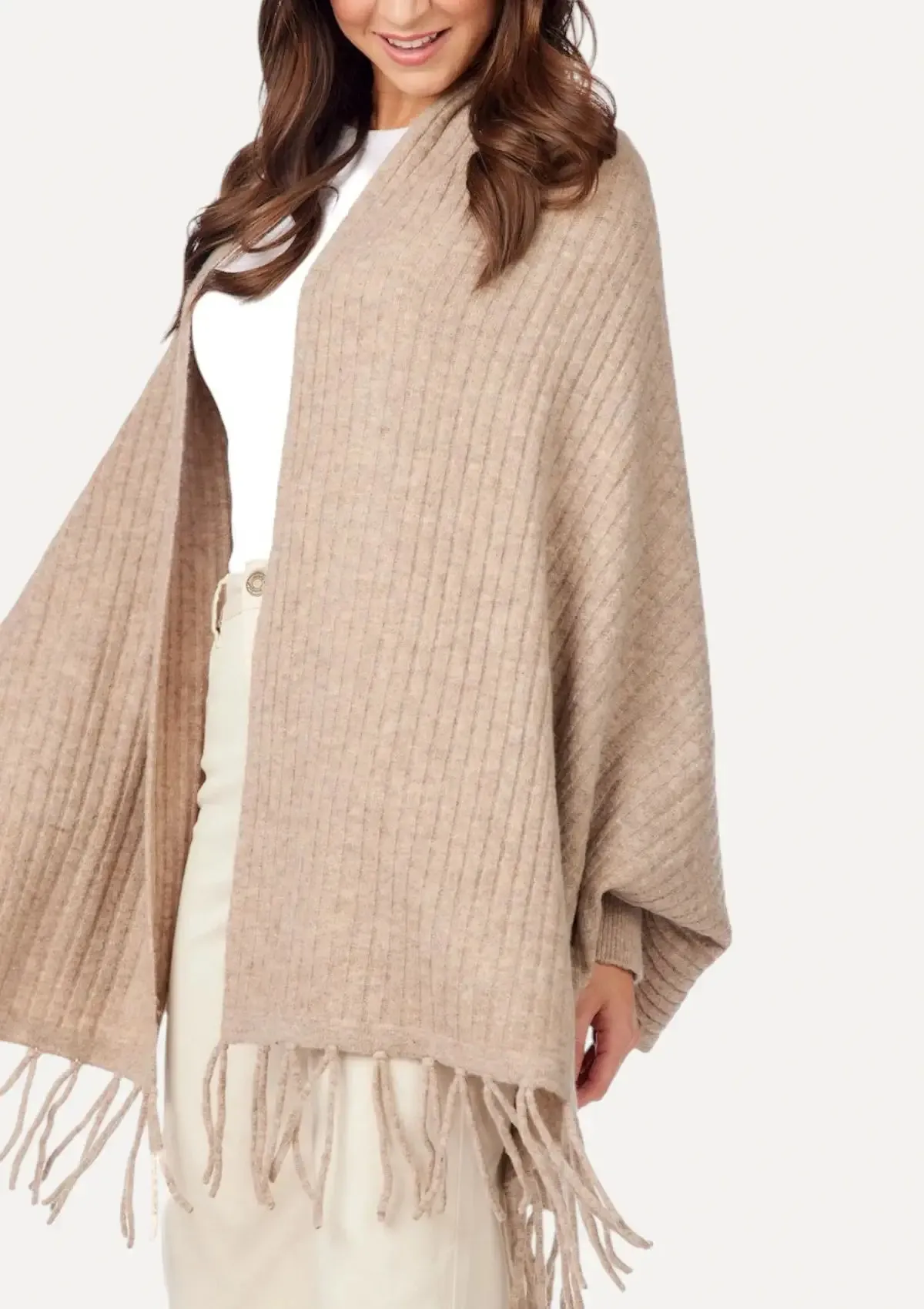 Ashby Cardigan Wrap - Tan