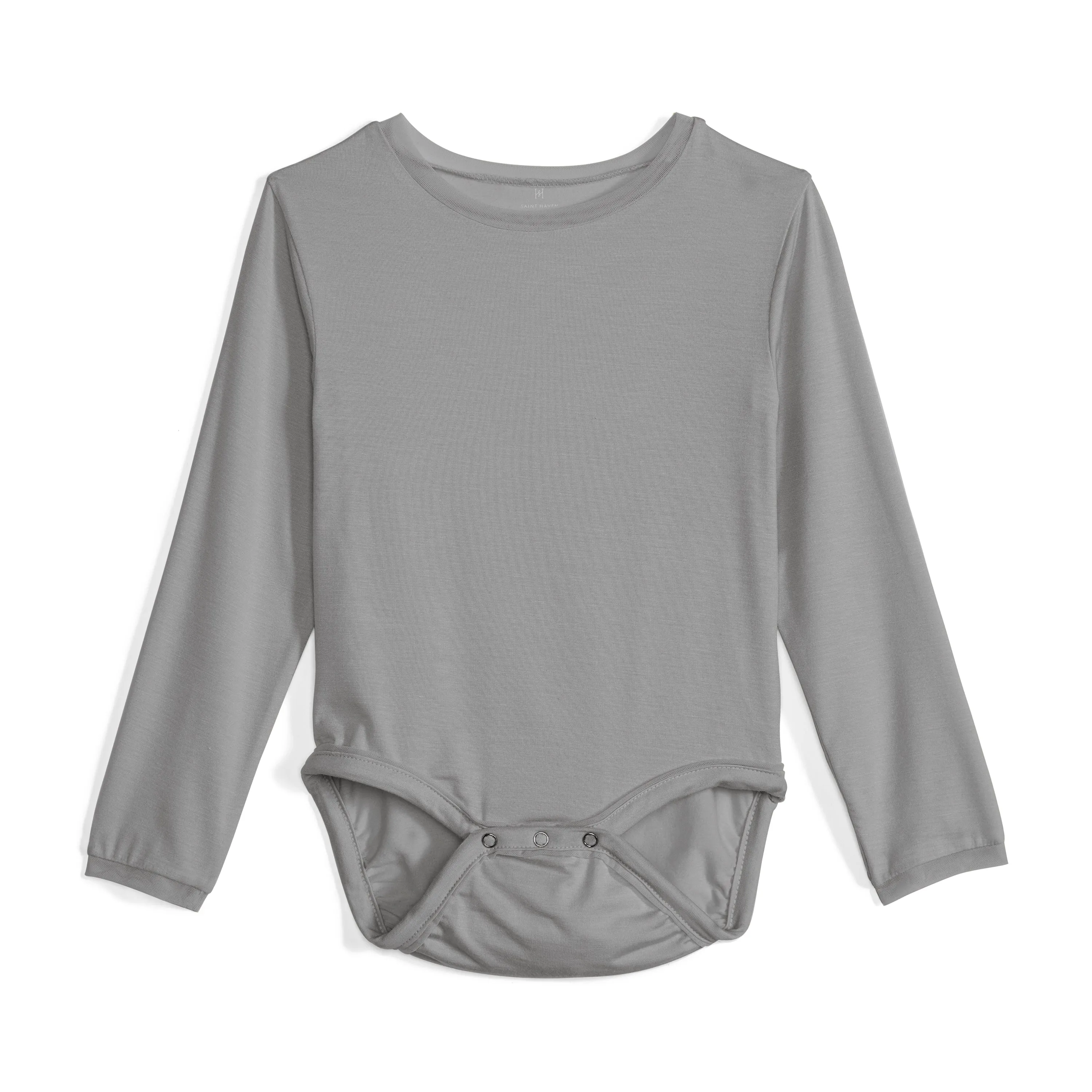 Baby Girls Cry-Free Long Sleeve Onesie with Mesh