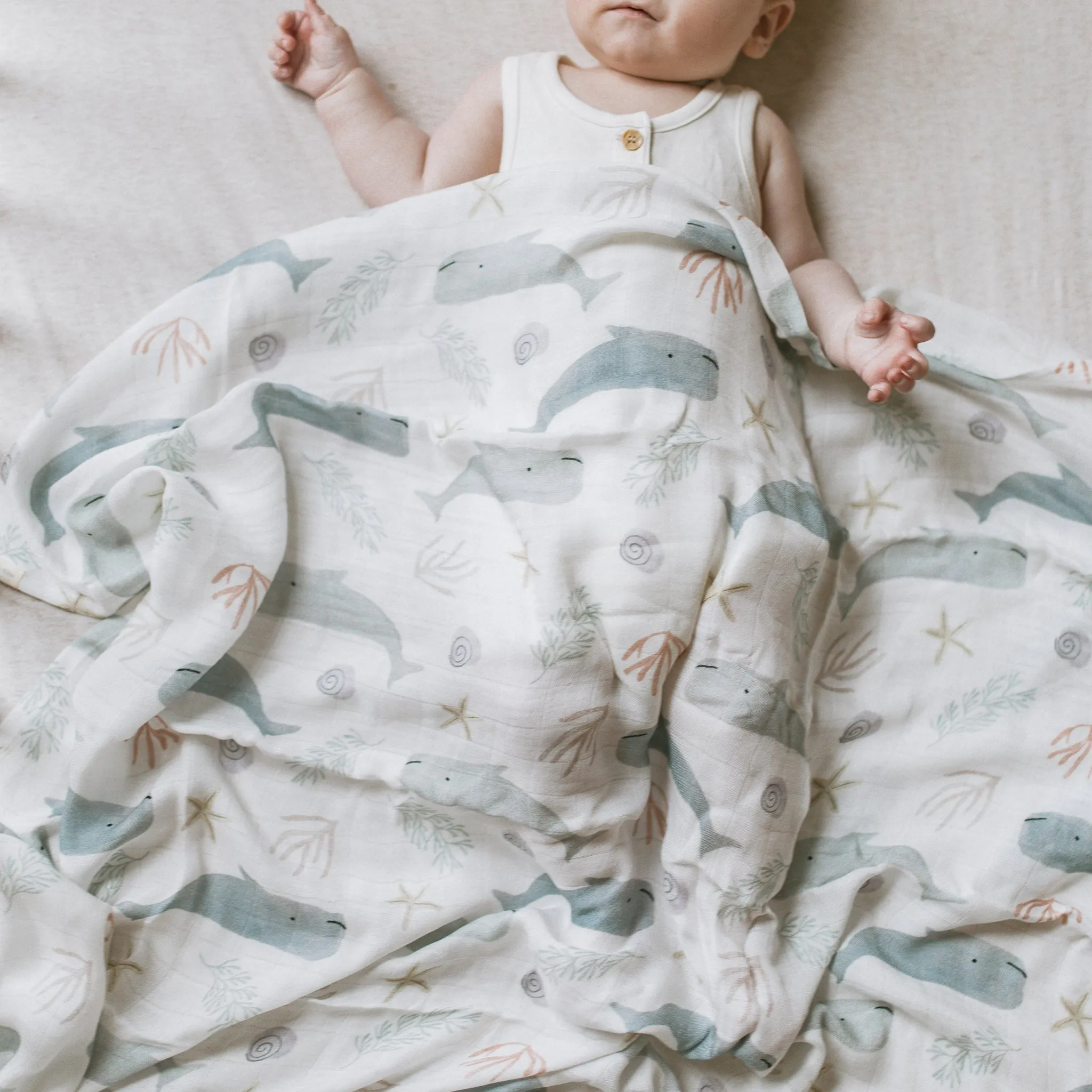 Bamboo Swaddle - Whaley Wander