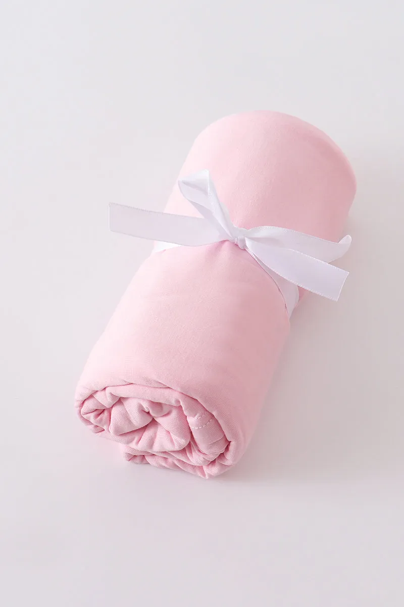 Blush baby bamboo swaddle blanket