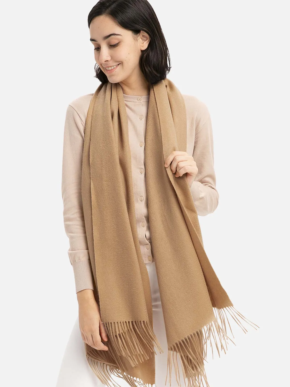 Camel Cashmere Wrap