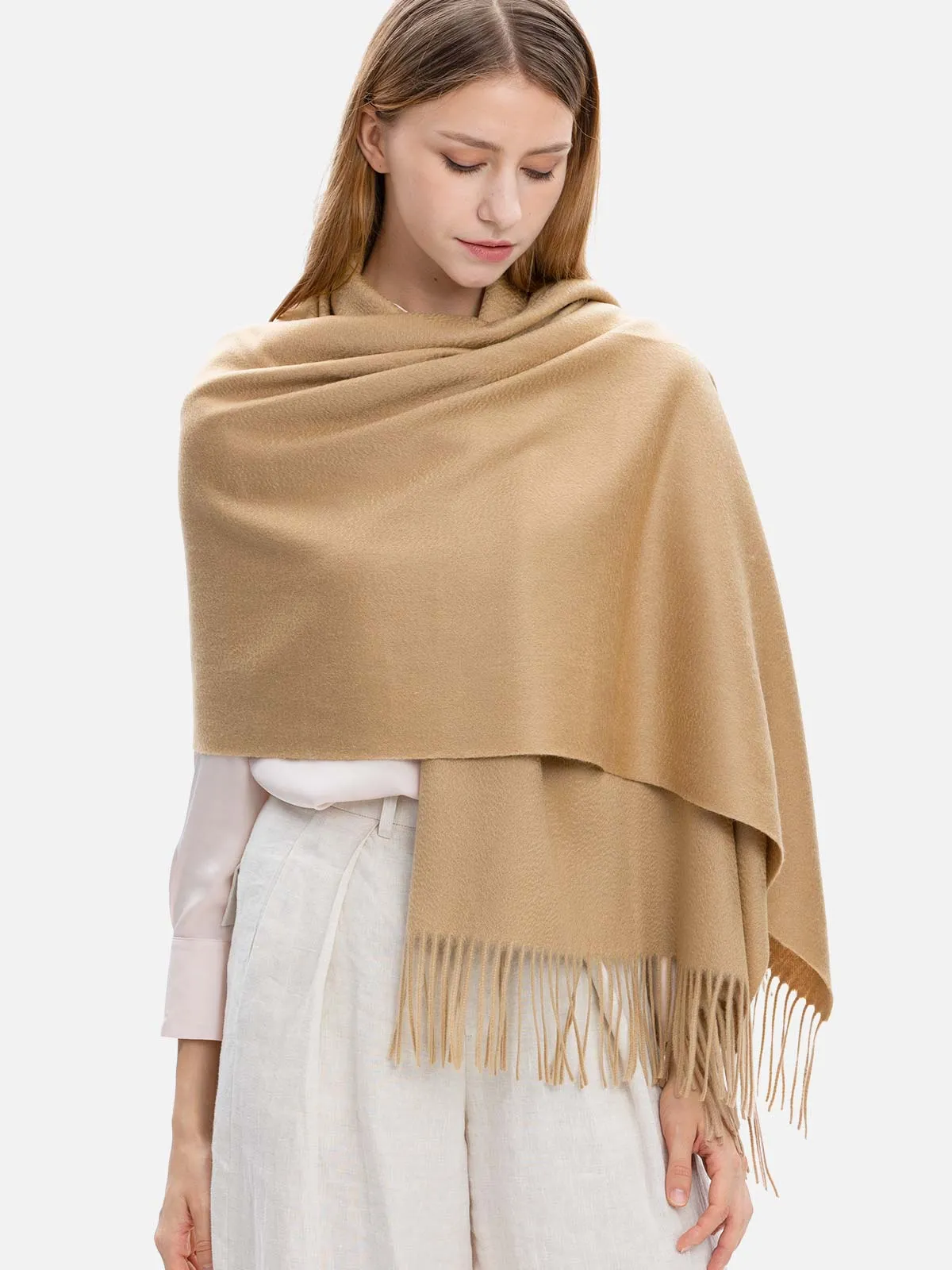 Camel Cashmere Wrap