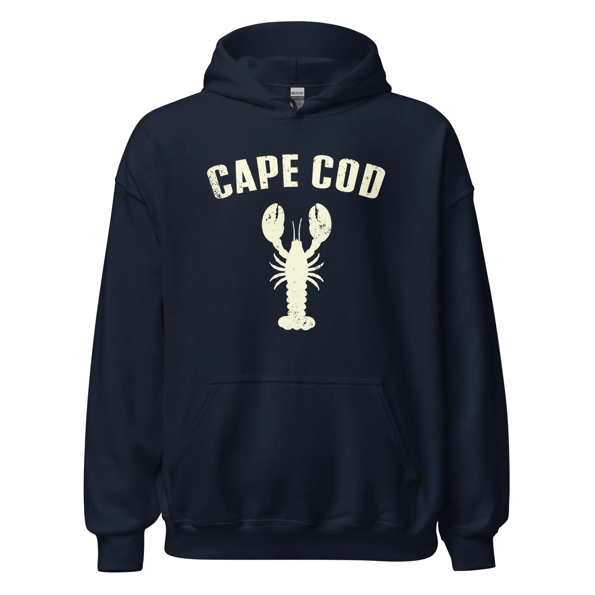 Cape Cod, MA Lobster Hoodie - Classic Summer Beach Vibe Sweatshirt