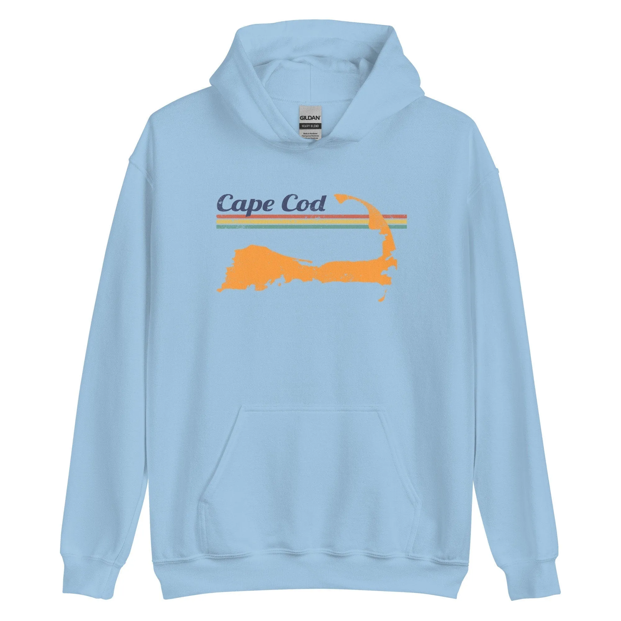 Cape Cod Retro Hoodie - Massachusetts | Mens & Womens Summer Sweatshirt