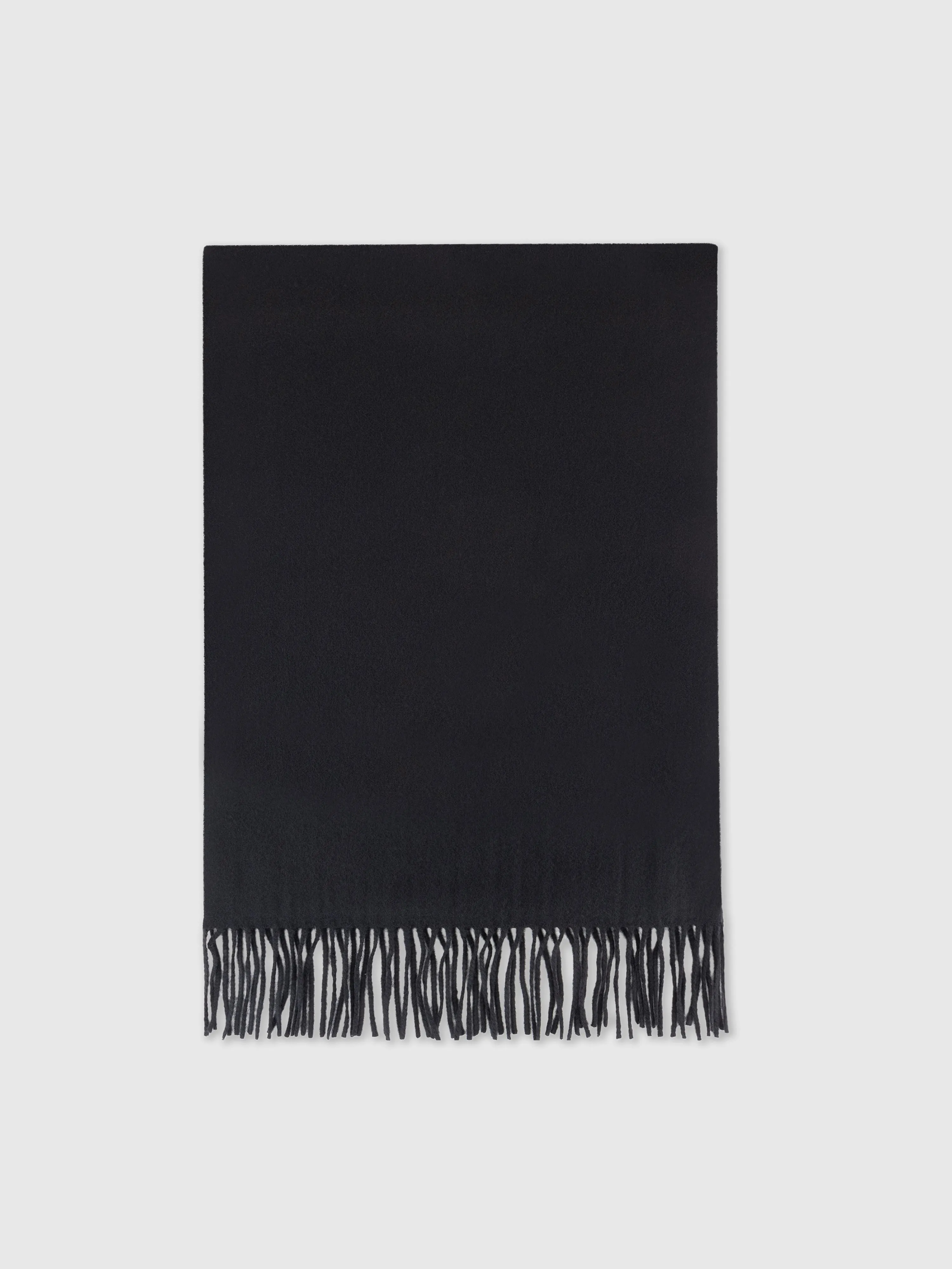 Cashmere and Silk Scarf with Zilli Pattern Black