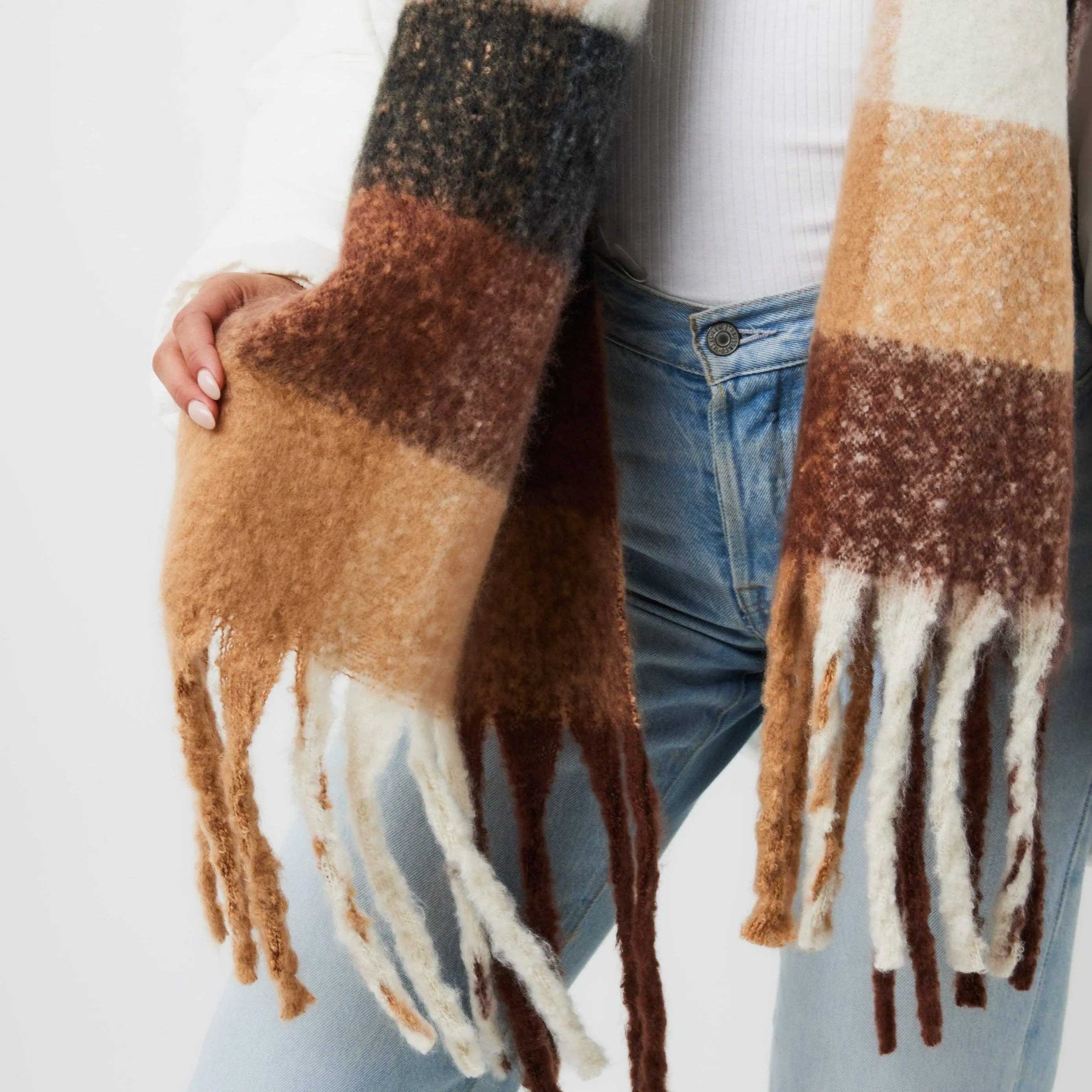 Chunky Scarf - Brown