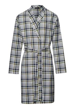 Cozy Comfort Cotton Flannel Robe | Wintry Check 75729-2889