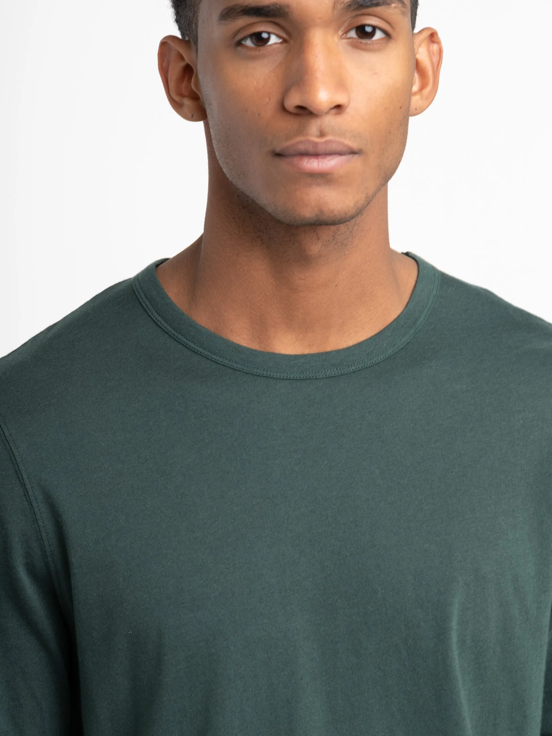 Dark Green Cotton/Cashmere Longshirt