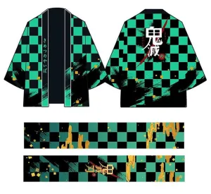 Demon Hunter Kimono Shirt & Scarf Set