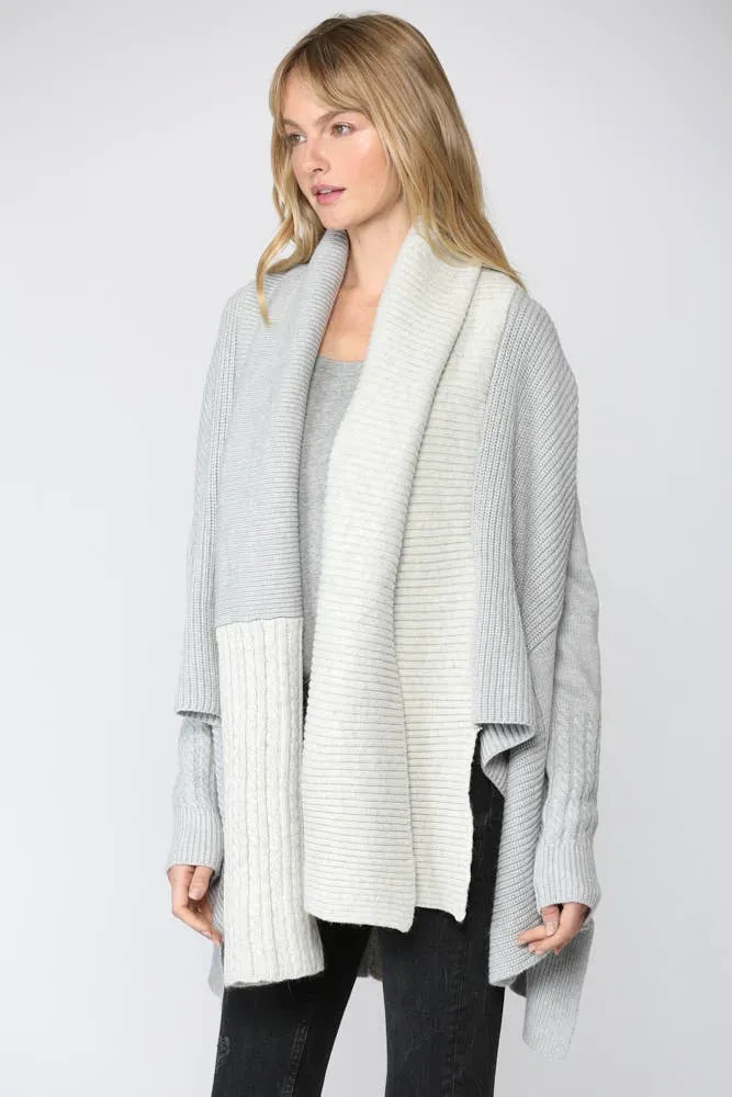 Fate Open Shawl Chunky Cardigan