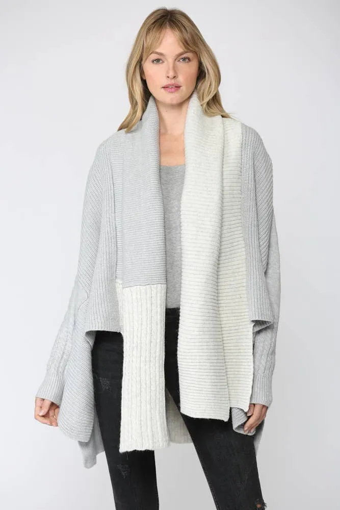 Fate Open Shawl Chunky Cardigan