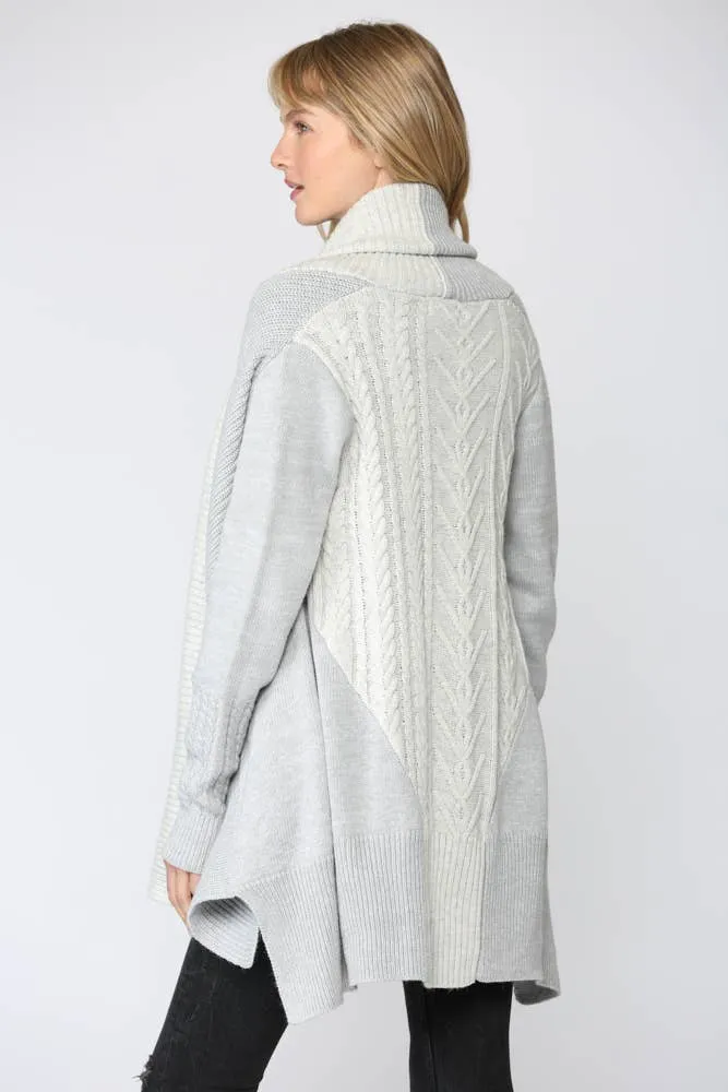 Fate Open Shawl Chunky Cardigan