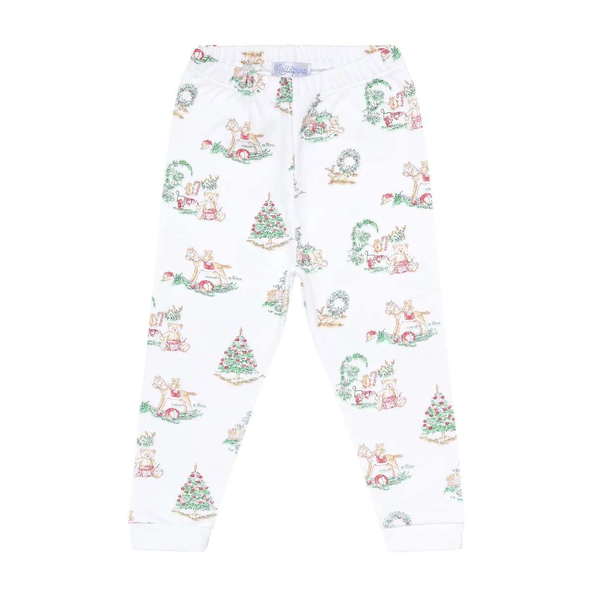 Girl Christmas Toile Pajamas