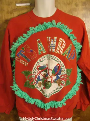 It's a Wrap 80s Tacky Christmas Sweatshirt