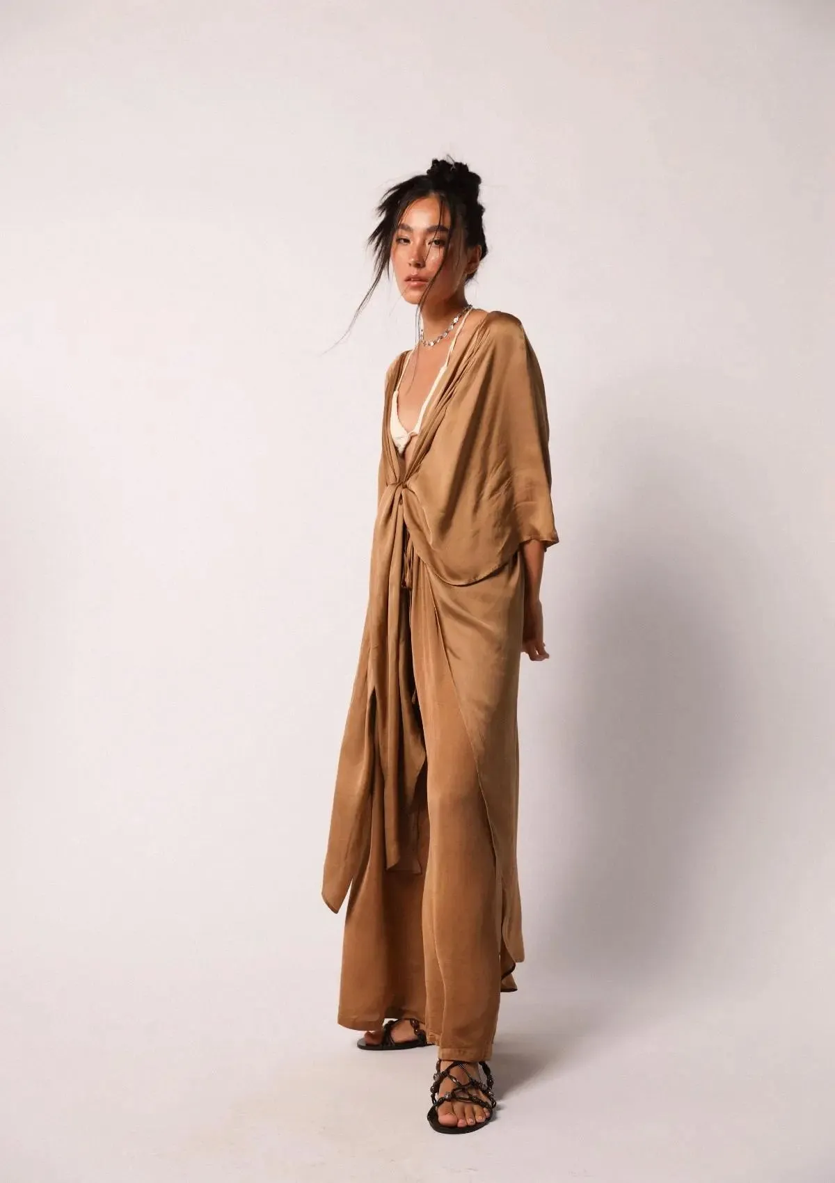 KARLA CAPE - GOLDEN BROWN