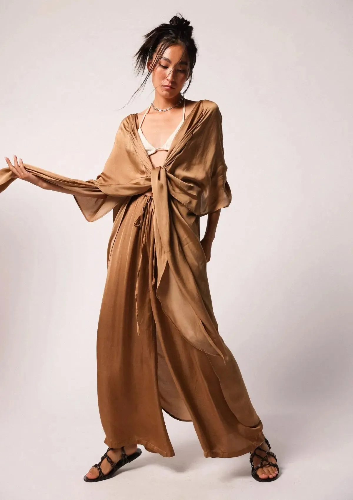 KARLA CAPE - GOLDEN BROWN