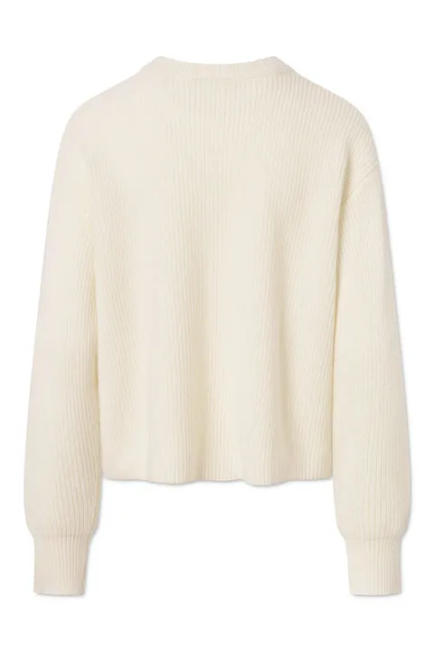 KARLI WOOL CASHMERE BLEND - WHITE