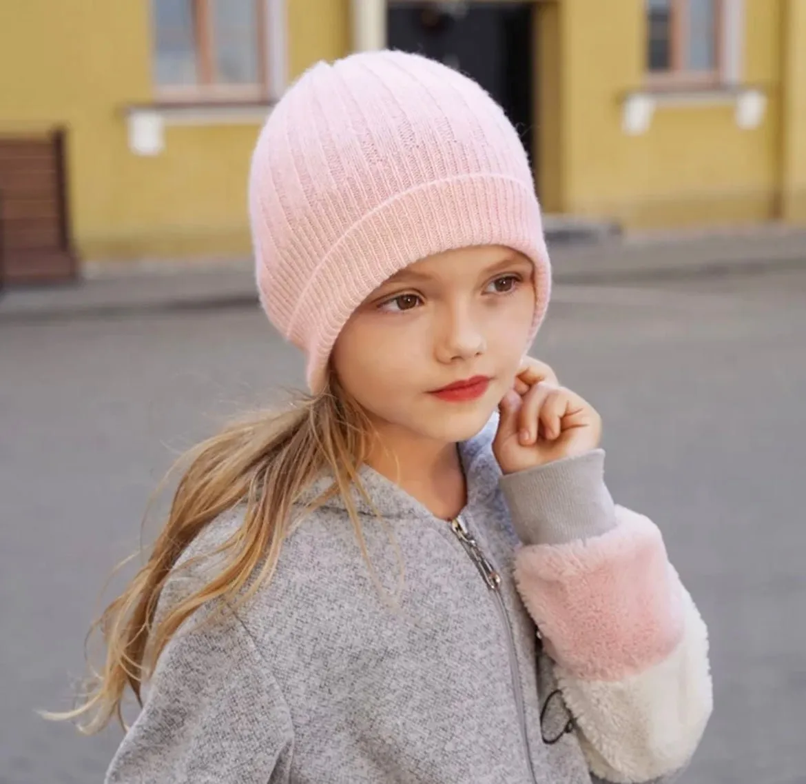 Kids Cashmere knit toque / beanie