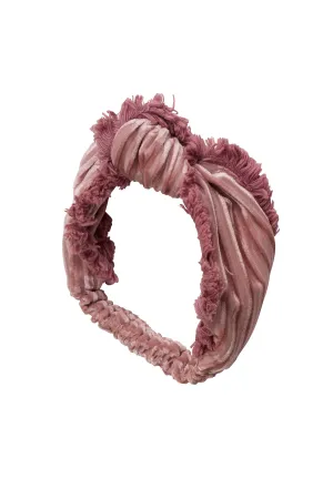 Knot Fringe Wrap - Light Rose