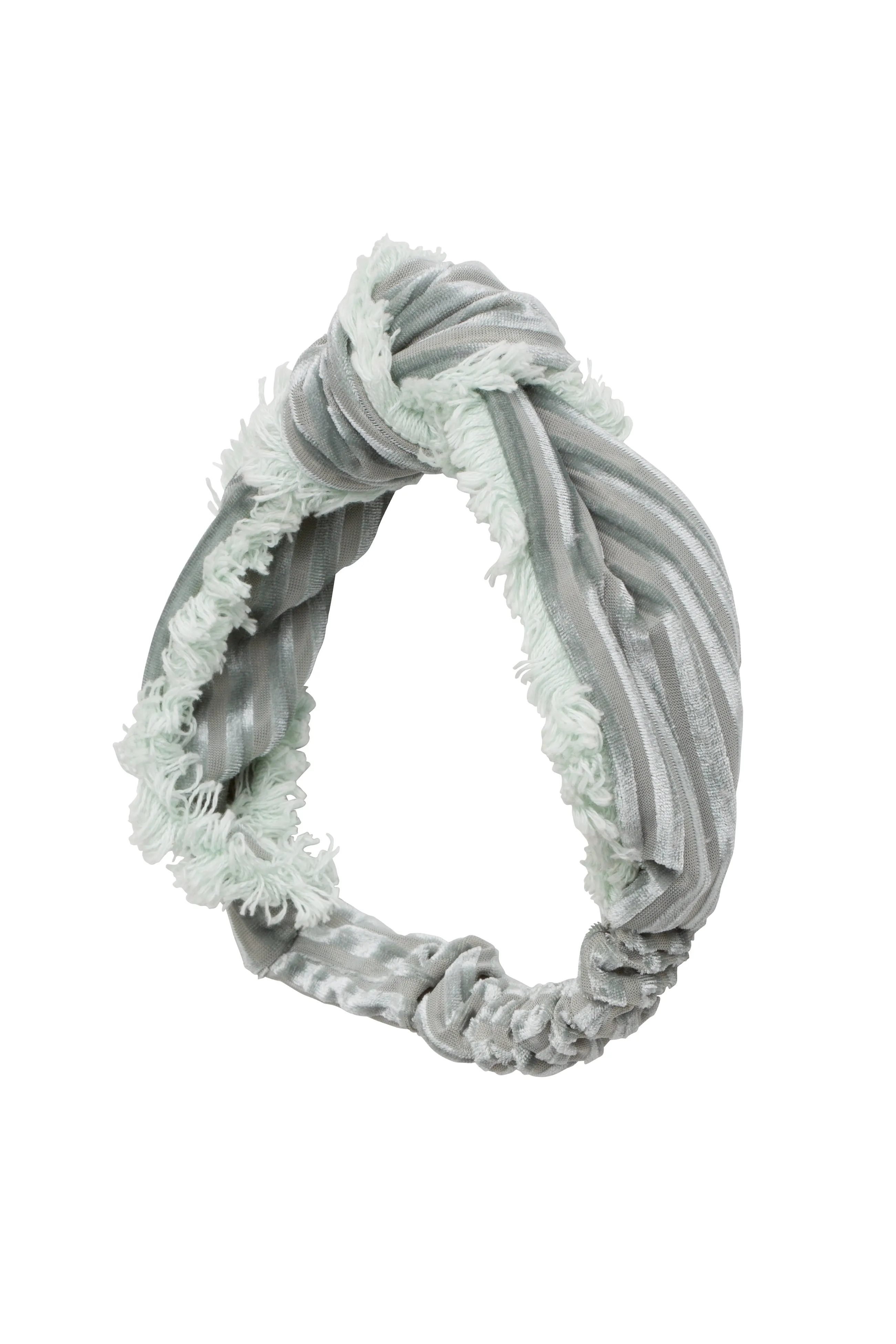 Knot Fringe Wrap - Mint Green