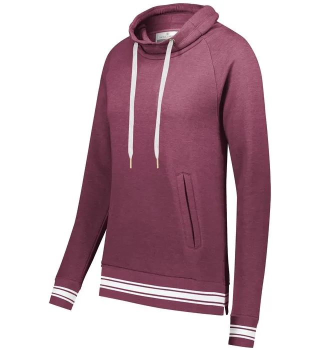 LADIES IVY LEAGUE FUNNEL NECK PULLOVER-TGT