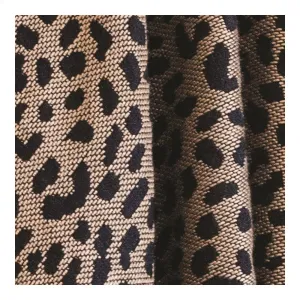 Leopard Black/Tan Rayon Throw