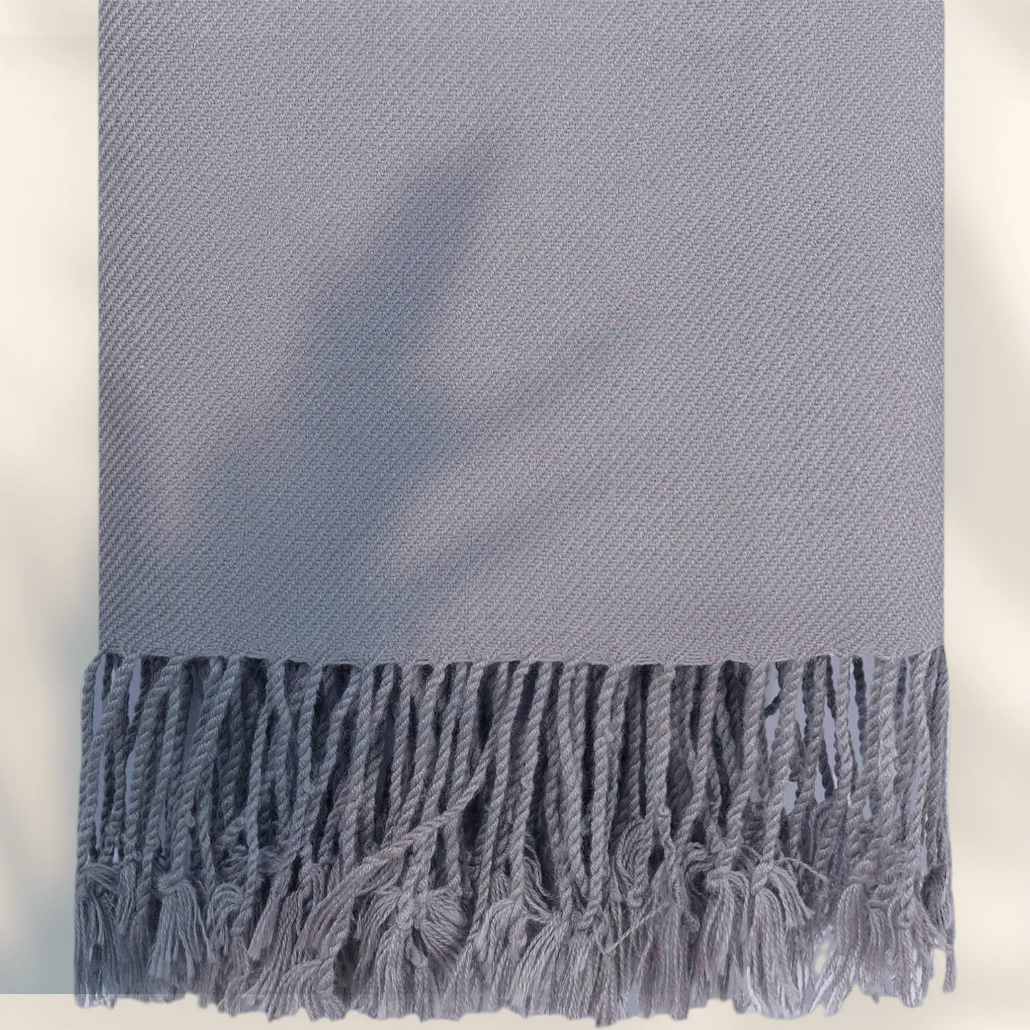 Libas-e-Andalus Blended Wool Shawl (Grey)