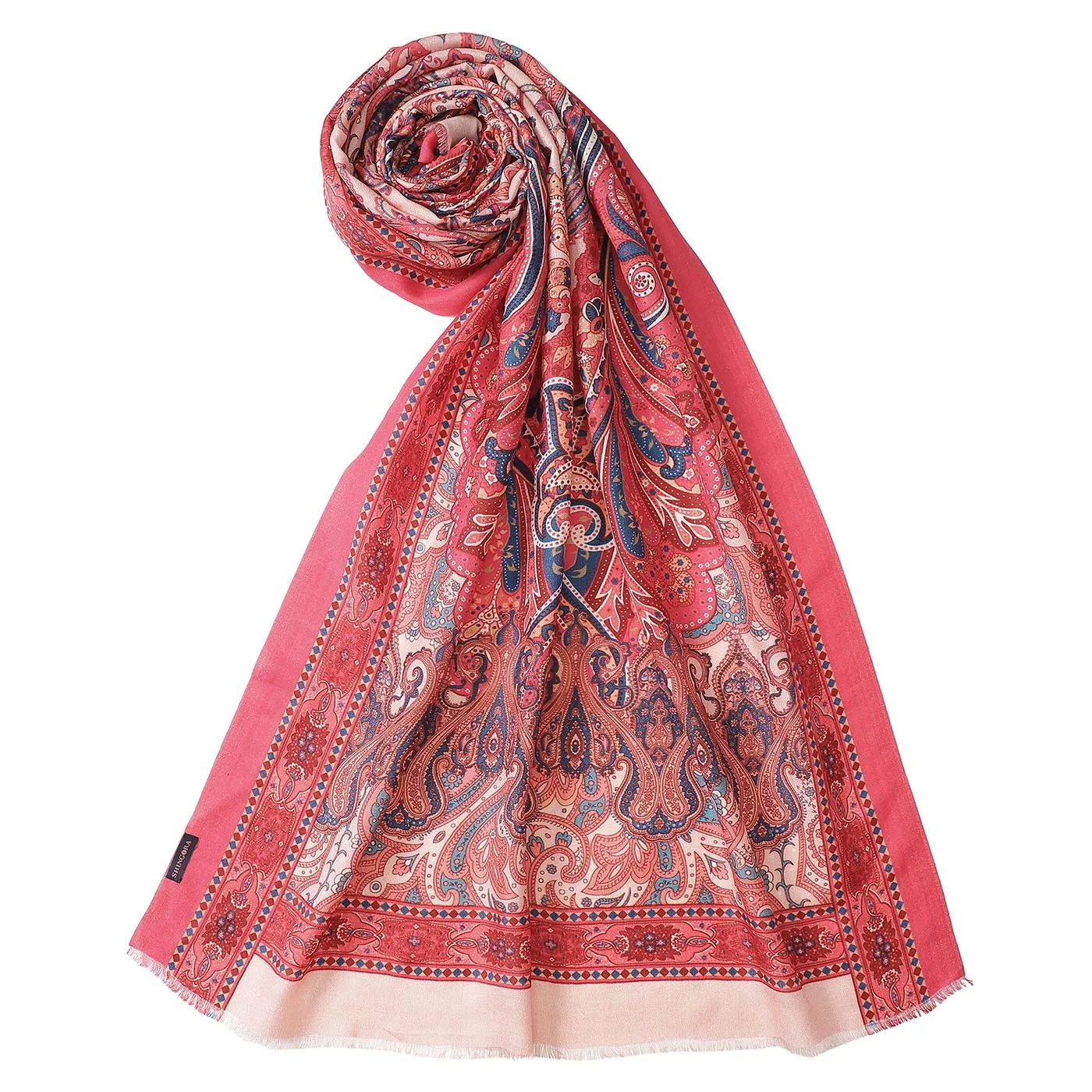 MAYURI Wool Silk Printed Stole