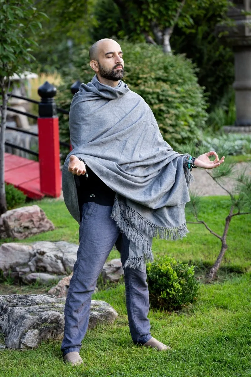 Meditation Shawl | Meditation Blanket or Prayer Shawl for Men & Women (Simplicity)