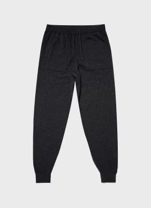 Men's Cashmere Lounge Pant in Charcoal Melange