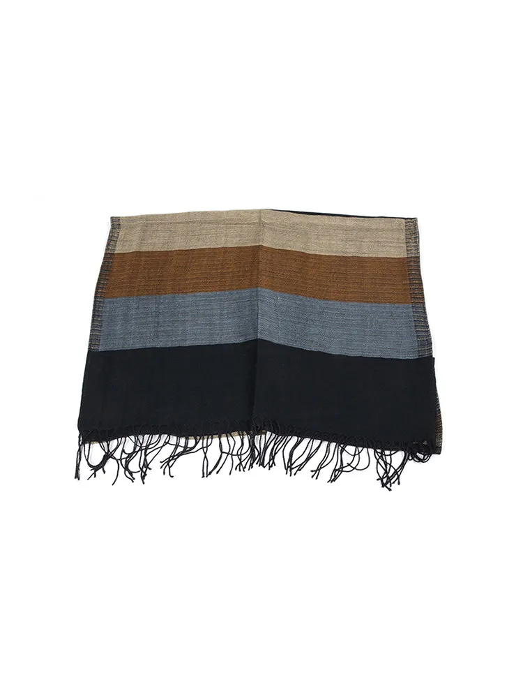 Men'S Stripes Tassel Scarf