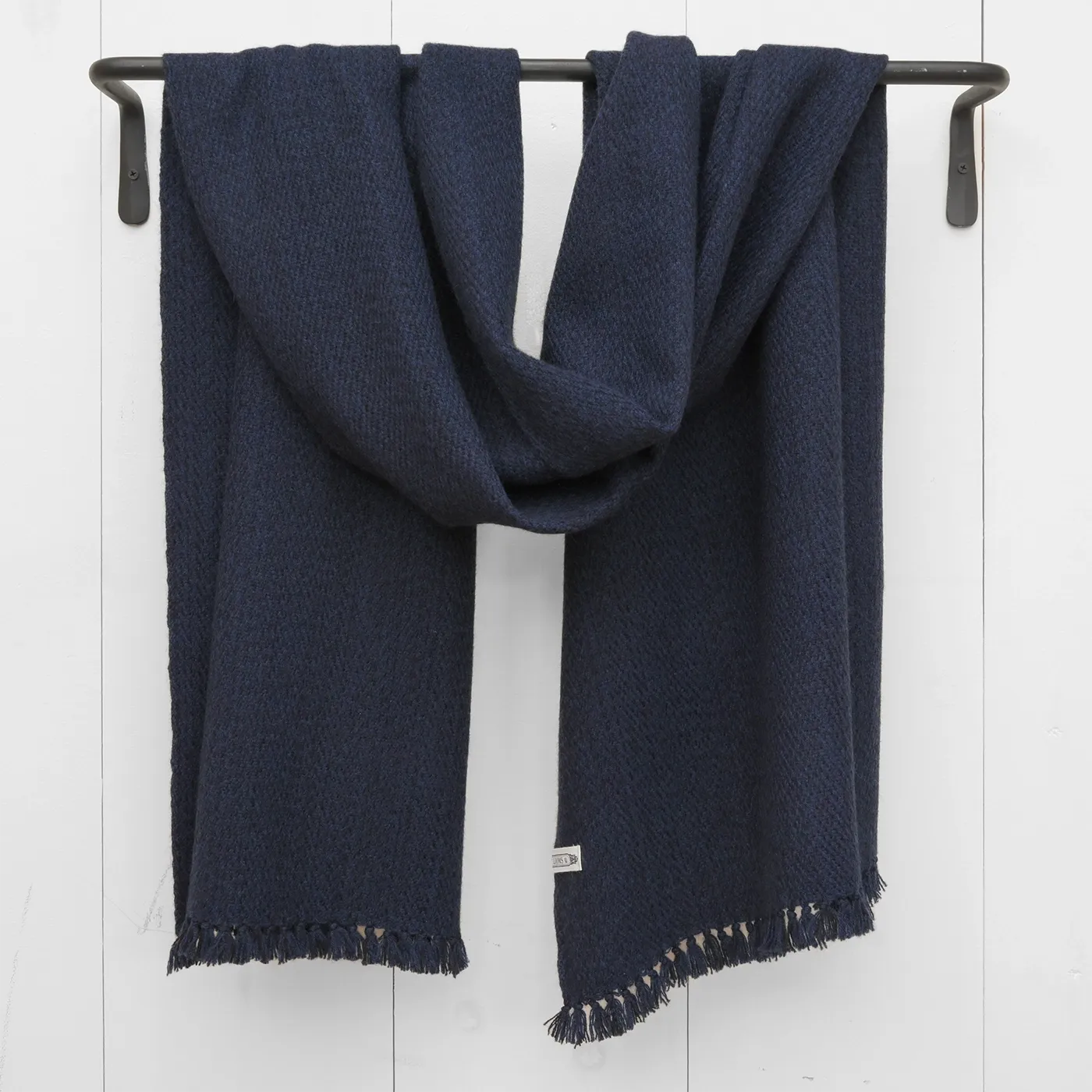 Midnight Blue Handwoven Cashmere Wrap