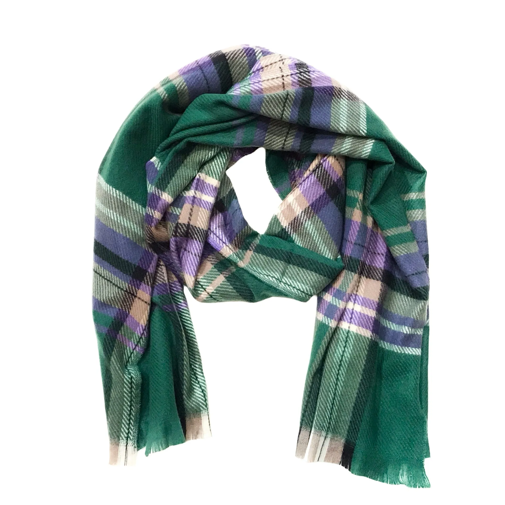 Mona Plaid Check Scarf