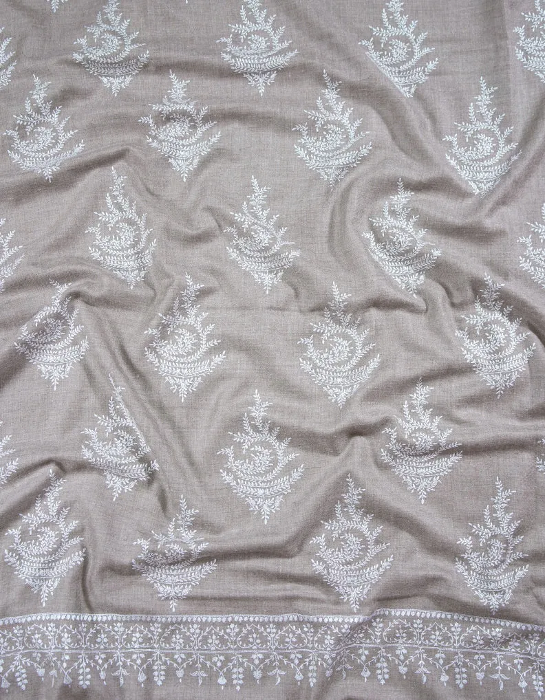 natural butis men"s embroidery pashmina shawl 8862