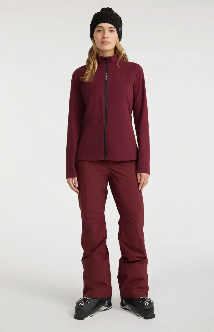 Oneill Womens Jacks Full Zip Fleece Windsor Wine