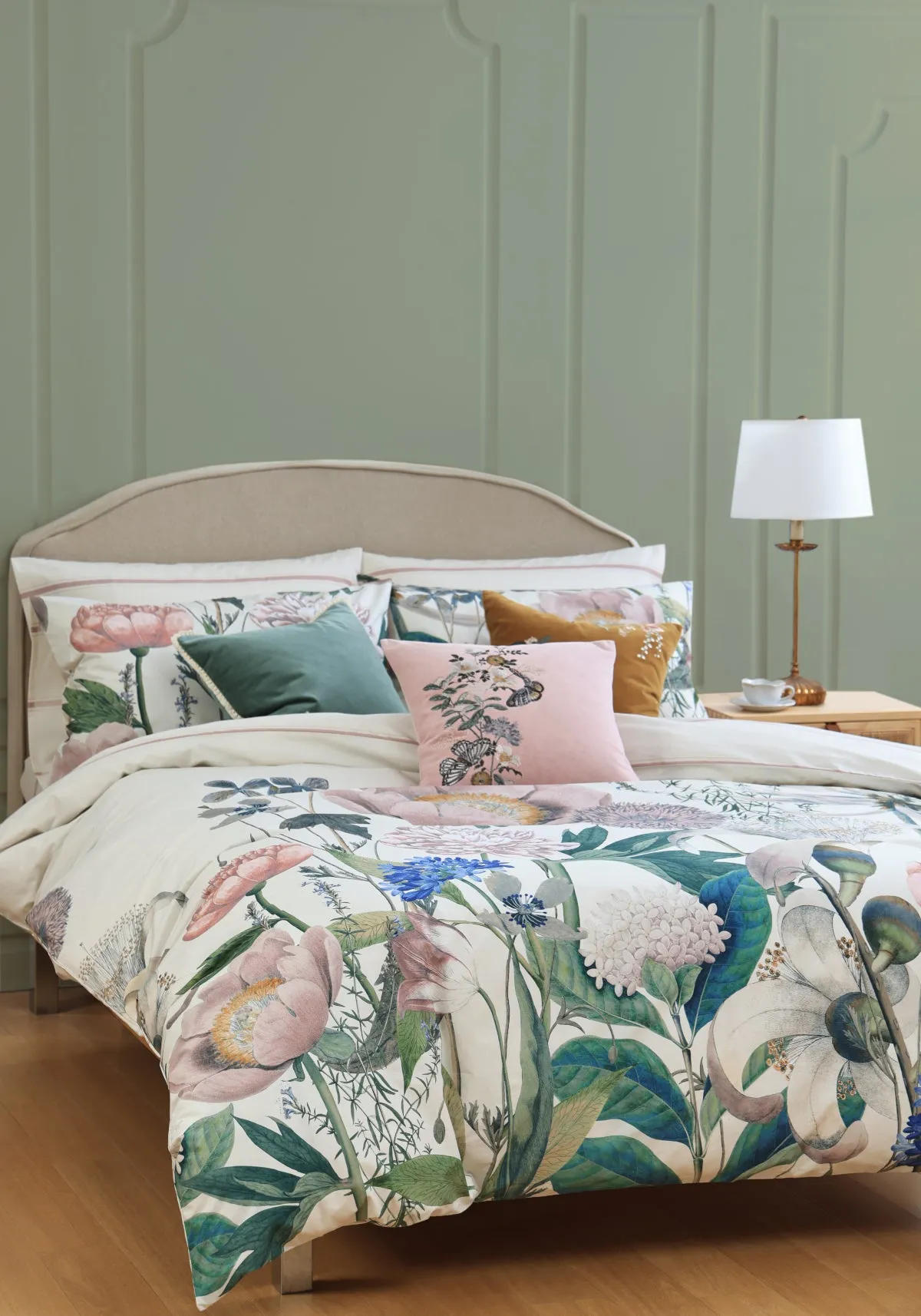 Paeonia Kew Gardens Floral Cotton Duvet Set