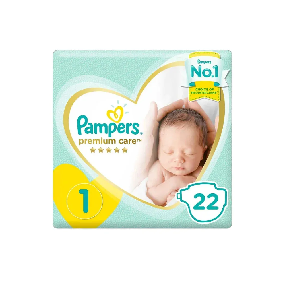 Pampers Premium Care New Baby 1 2-5 kg 22s