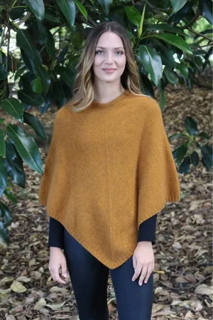 Poncho Possum Merino Classic Gold