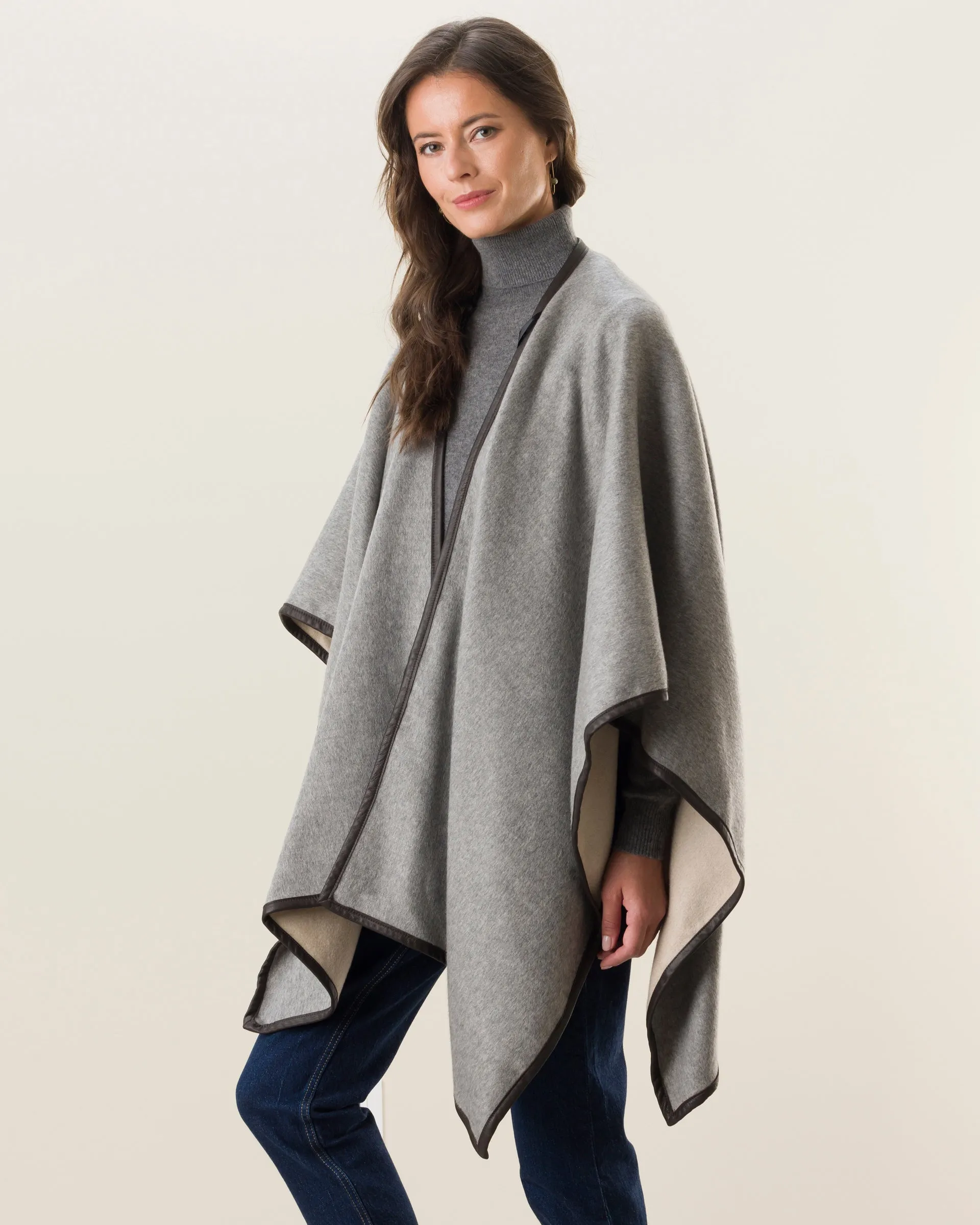 Roma Pure Cashmere Reversible Cape