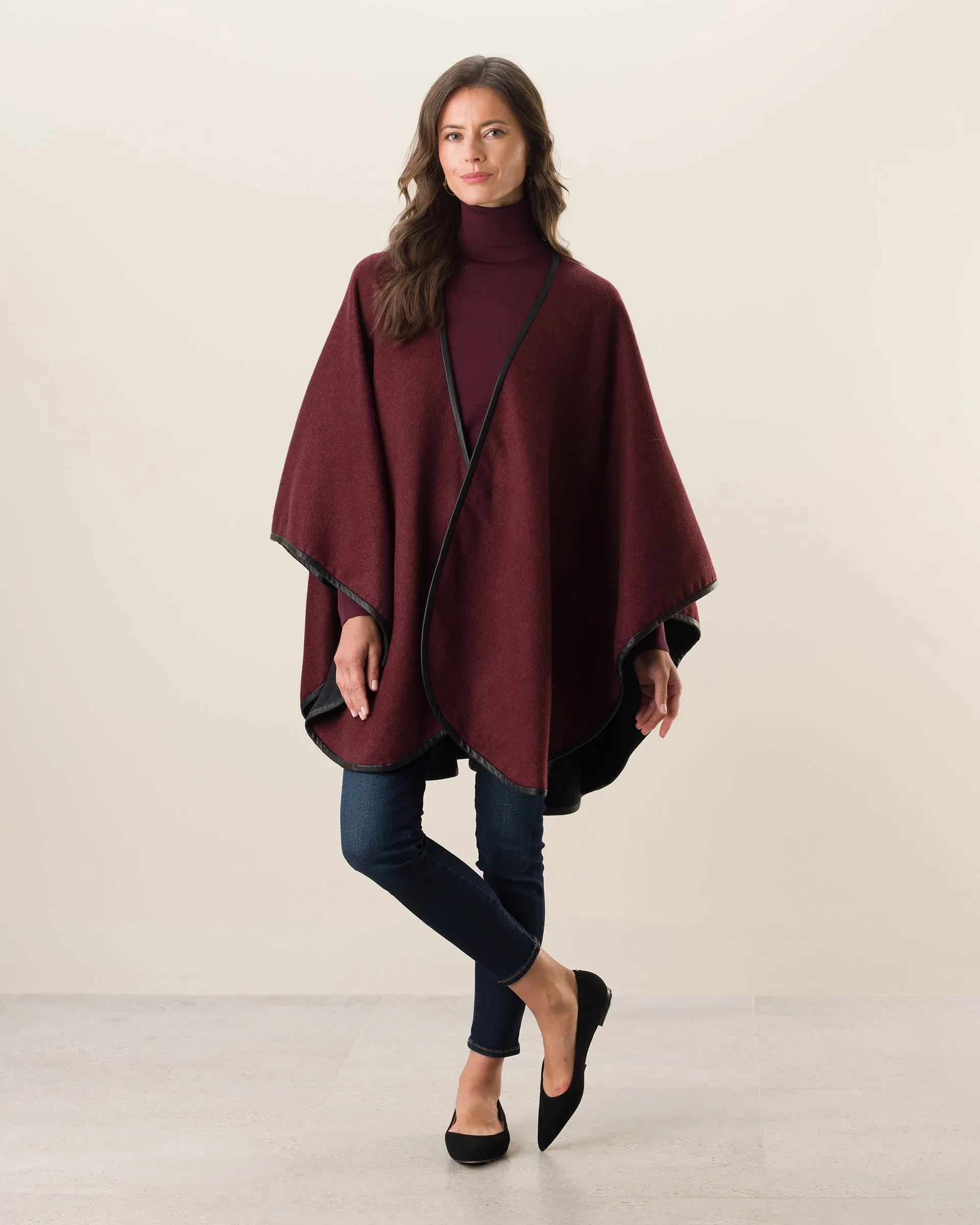 Roma Pure Cashmere Reversible Cape