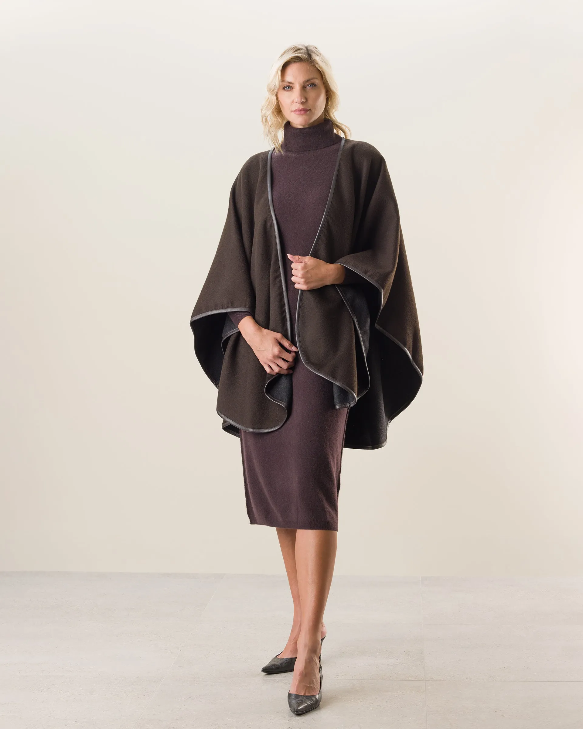 Roma Pure Cashmere Reversible Cape