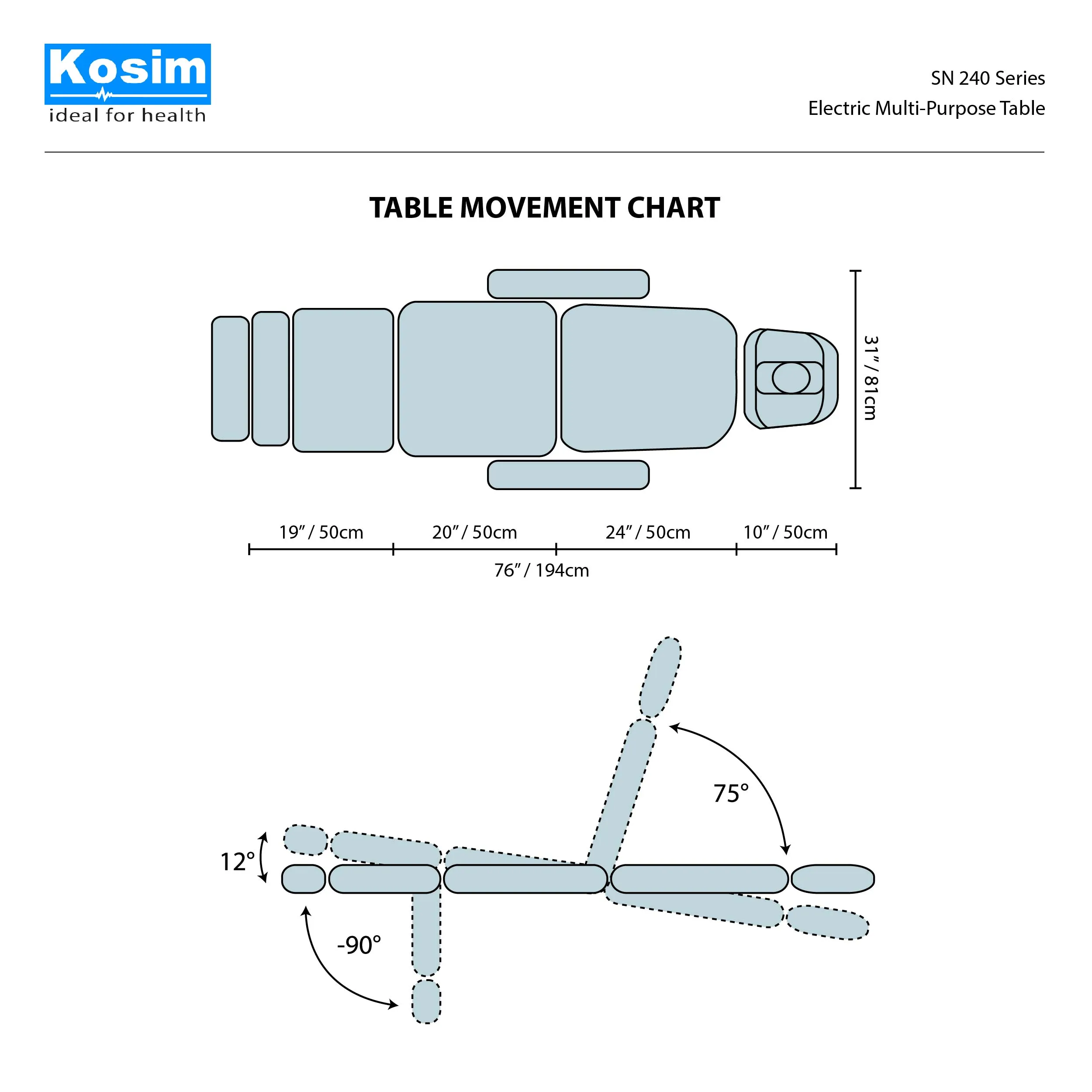 SN 230 Series Electric Multi-Purpose Table