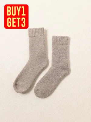 Three Pairs 30% Wool Thickened Flush Winter Socks