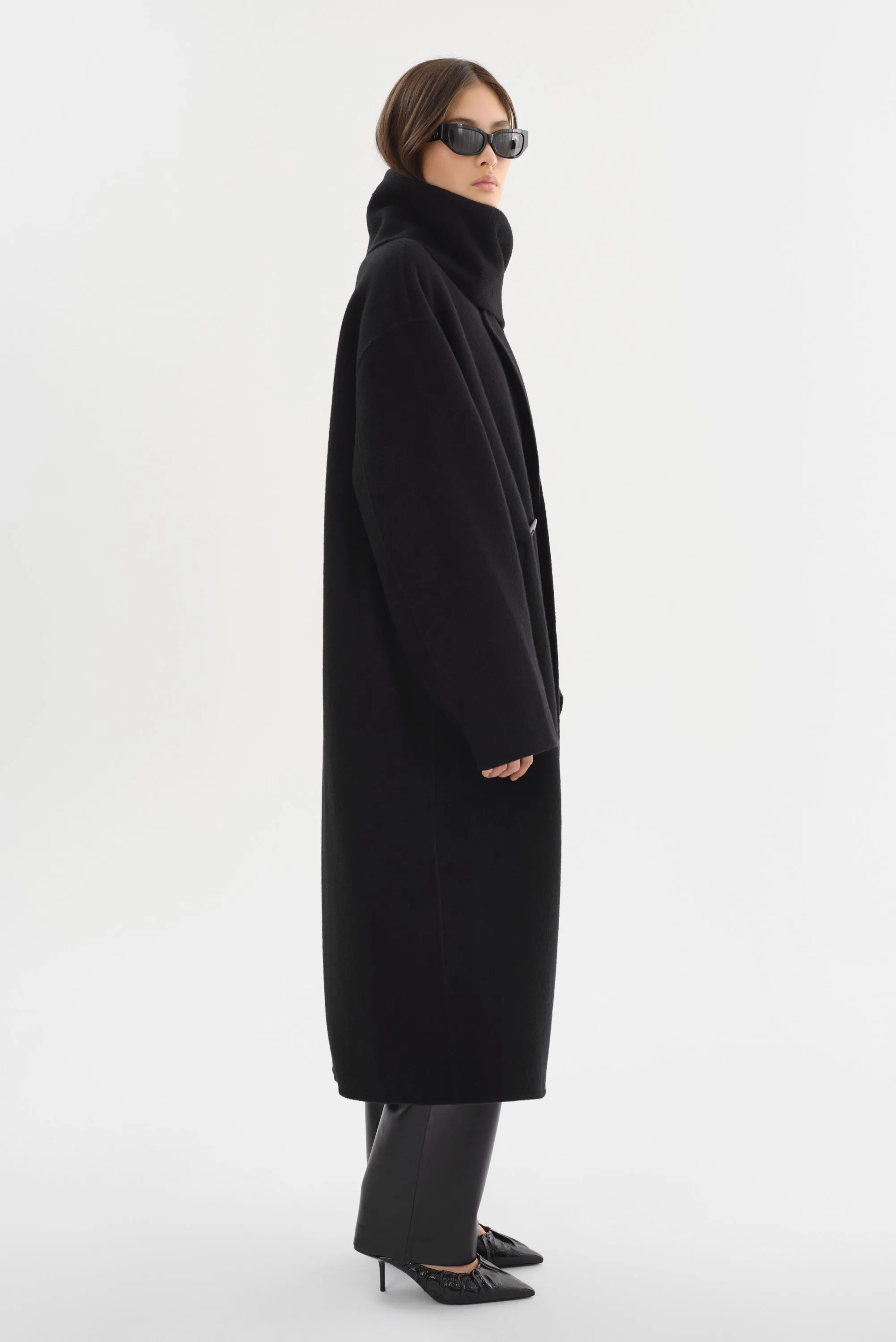 TWILA | Wool Scarf Coat