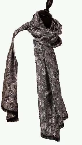 Winter Scarf Silk Scarves Shawl Evening Wrap for Women Paisley Warm FREE POSTAGE