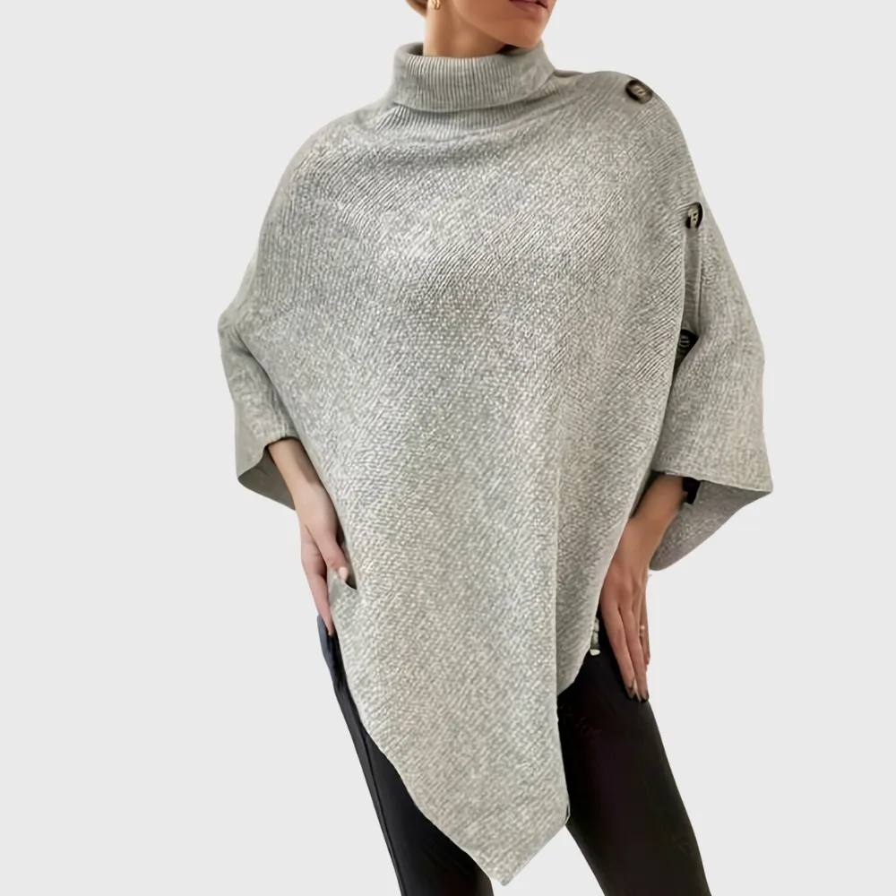 Womens Cozy Cape Sweater